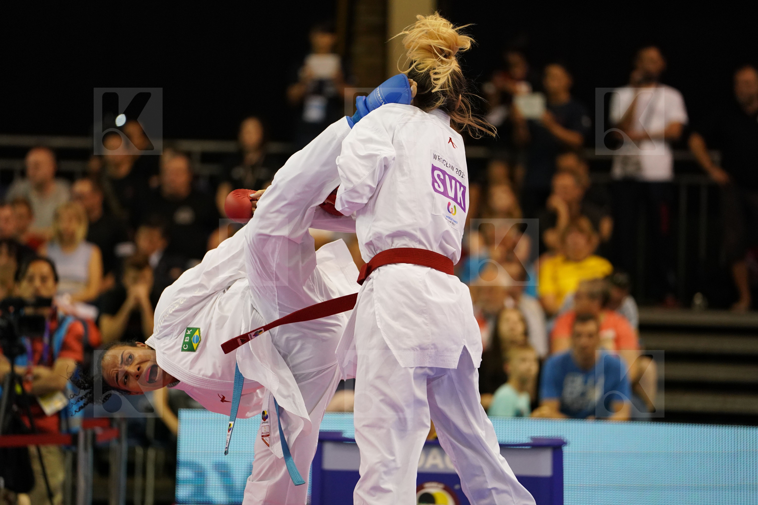Brazil Female Kumite +68kg Rodrigues Isabela Slovakia Tatarova Dominika